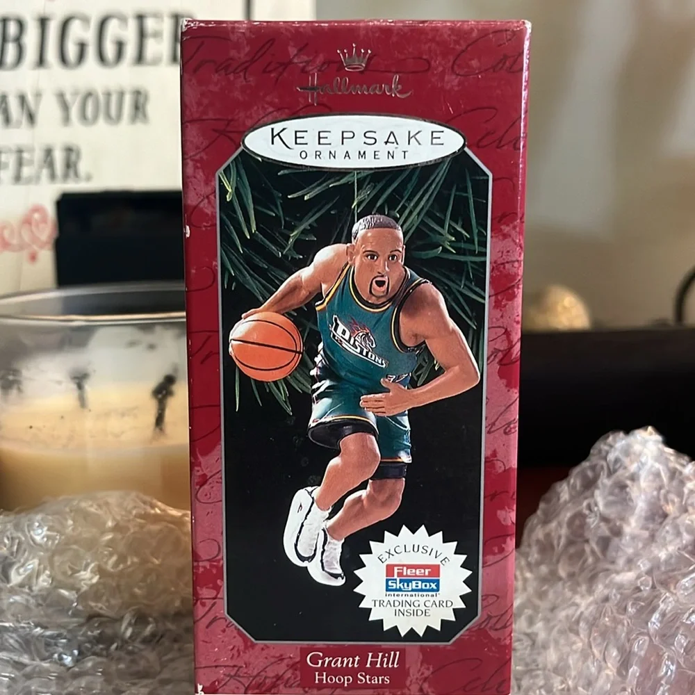 Hallmark 1998 Vintage Ornament Grant Hill Hoop Stars # 4 Series EUC